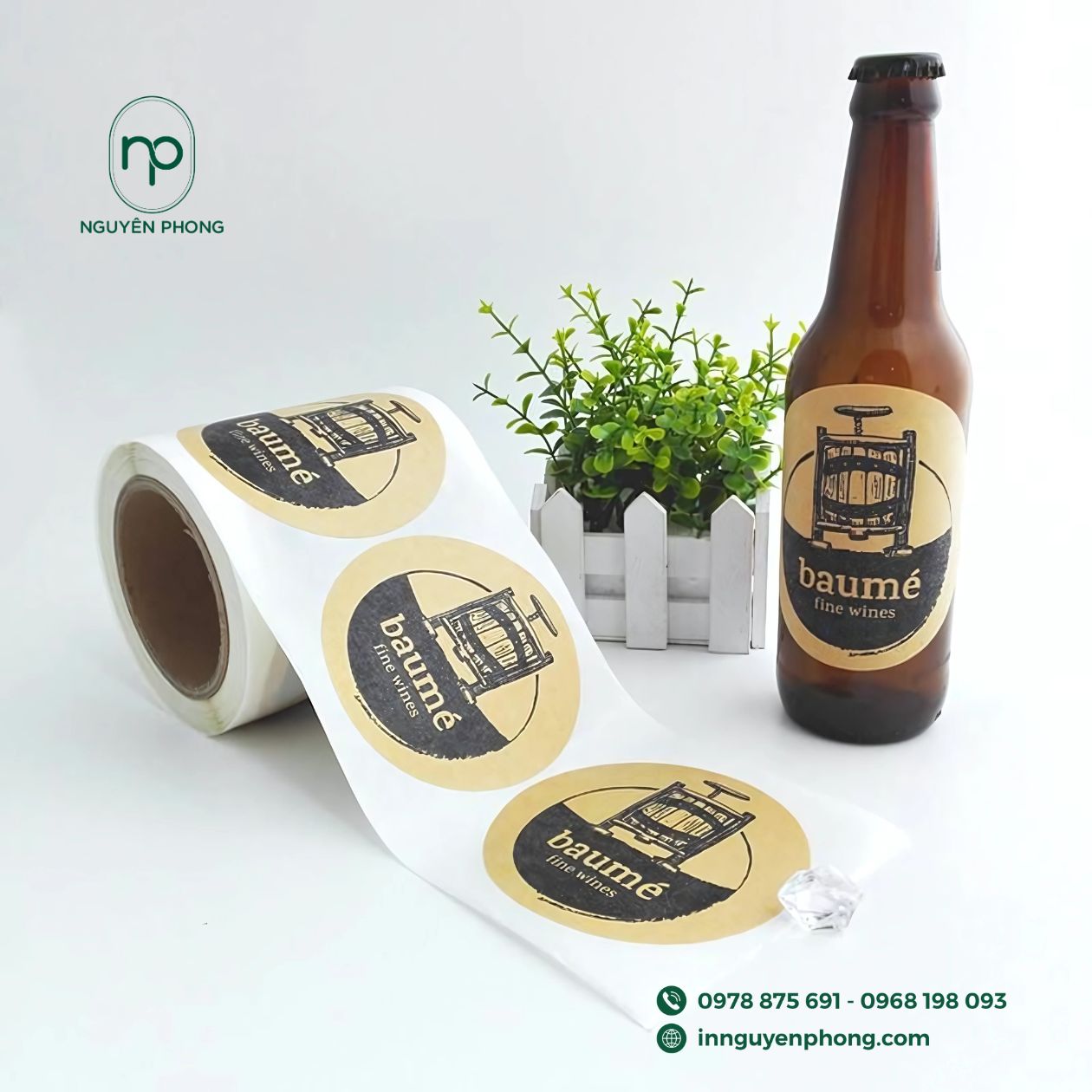 Mẫu tem decal nhựa 